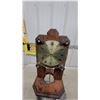 Image 2 : Lee Valley Quartz Pendulum Table Clock with Oak Frame and Stone Base 29" Tall