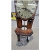 Image 3 : Lee Valley Quartz Pendulum Table Clock with Oak Frame and Stone Base 29" Tall