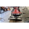 Image 6 : Western Show Parade Saddle with Red Seat, Black Basketweave Leather, Silver Conchos, 16"