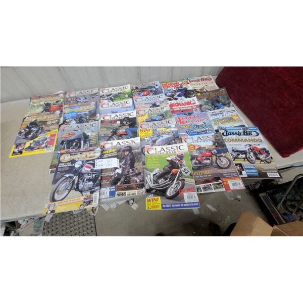 Collection of Classic Bike Guide, Classic Bike, Motorcycle Mechanic Magazines 23x
