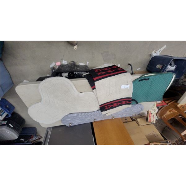 English Saddle Pad, Western Saddle Blanket, Fleece Half Pad, and Sweet Pad