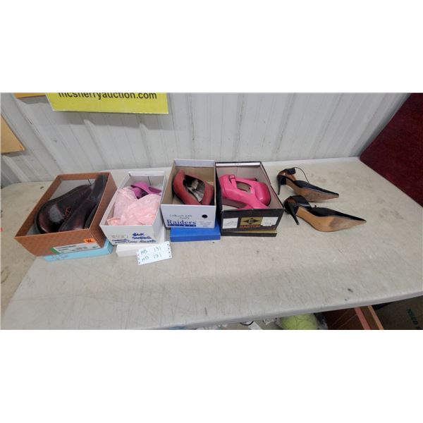 Jessica Simpson Burgundy Lace-Up Shoes, Fuchsia Heels, Black Stilettos, and More 7 or 8 Size