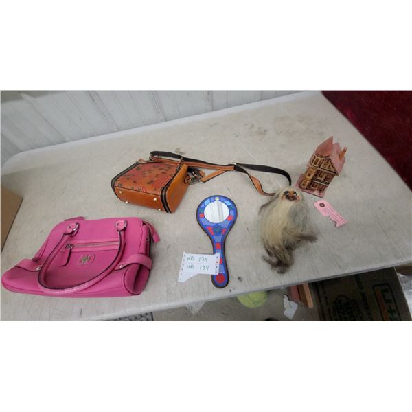 Guess 1981 Pink Faux Leather Satchel Handbag, Floral Leather Crossbody Bag, and More