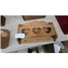 Image 3 : Wooden Wall Shelves, Primitive Storage Box, Louvered Table Lamp, and More