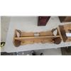 Image 4 : Wooden Wall Shelves, Primitive Storage Box, Louvered Table Lamp, and More