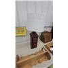 Image 5 : Wooden Wall Shelves, Primitive Storage Box, Louvered Table Lamp, and More