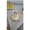 Image 4 : Cream and Brown Ceramic Wash Basin and Pitcher Set