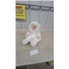 Image 1 : New Bright Fluffy Wuppy Animated Plush Toy with White Fur and Circular Base, 1980s Motions