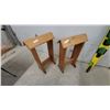Image 1 : Pair of Wooden Saddle Stand