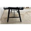 Image 4 : Black Windsor-Style Spindle Back Wooden Settee Bench with Armrests, 40" Wide