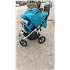 Image 11 : Bumbleride Indie Twin Side-By-Side Double Stroller in Teal with Car Seat Adapters