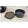 Image 4 : Pampered Chef Deluxe Pressure Cooker with Racks, Baskets, Lids. Base of Unit Missing