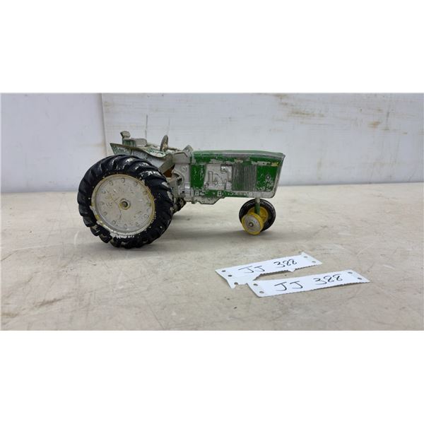 Ertl John Deere 4020 Die-Cast Toy Tractor with Narrow Front Axle, Missing Front Wheel