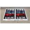 Image 1 : Snap-On Promotional Posters Featuring Futuristic Red Car, Set of Two, 22 x 17"