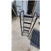 Image 3 : Black Metal Four-Tier Wire Display Rack and Collapsible Wire Pet Crate with Tray