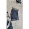 Image 4 : Black Metal Four-Tier Wire Display Rack and Collapsible Wire Pet Crate with Tray