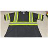 Image 10 : High-Visibility Safety Apparel Lot: Orange Mesh Vest, 4 Yellow and Black T-Shirts, Sz L?