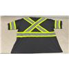 Image 11 : High-Visibility Safety Apparel Lot: Orange Mesh Vest, 4 Yellow and Black T-Shirts, Sz L?