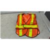 Image 2 : High-Visibility Safety Apparel Lot: Orange Mesh Vest, 4 Yellow and Black T-Shirts, Sz L?