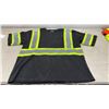 Image 6 : High-Visibility Safety Apparel Lot: Orange Mesh Vest, 4 Yellow and Black T-Shirts, Sz L?