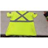 Image 9 : High-Visibility Safety Apparel Lot: Orange Mesh Vest, 4 Yellow and Black T-Shirts, Sz L?