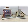 Image 3 : Christmas Village Collection with Ceramic Buildings, Train Set, Figurines, and More