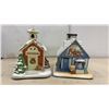 Image 4 : Christmas Village Collection with Ceramic Buildings, Train Set, Figurines, and More