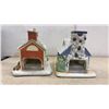 Image 6 : Christmas Village Collection with Ceramic Buildings, Train Set, Figurines, and More