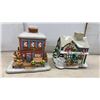 Image 7 : Christmas Village Collection with Ceramic Buildings, Train Set, Figurines, and More