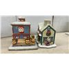 Image 8 : Christmas Village Collection with Ceramic Buildings, Train Set, Figurines, and More