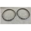 Image 10 : Vintage Chevrolet Turbine Style Hubcaps and Chrome Wheel Trim Rings, 1968-1972