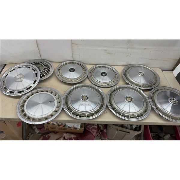 Chrysler Newport New Yorker 15" Hubcaps with Pentastar and Phoenix Emblems, 1971-1973, and More