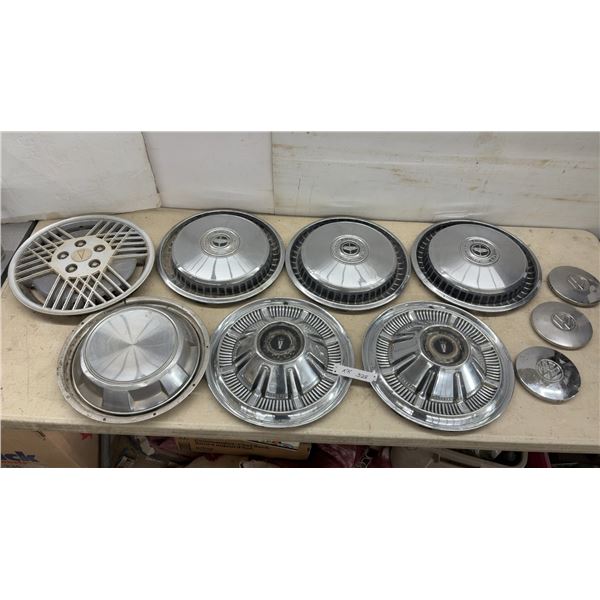 Vintage Ford and Volkswagen Hubcaps and Center Caps, 1960s-1990s