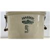 Image 2 : Sunburst Ceramics Ltd. 5-Gallon Stoneware Crock with Lid and Wire Bail Handles