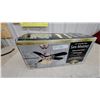Image 1 : Hampton Bay San Marino 36" Ceiling Fan with Brushed Steel Finish and Three-Light Kit New