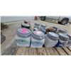 Image 3 : Assorted Paint Cans Including Dutch Boy Dirt Fighter, Elmer's Contractor Safe, and Furniture Legs