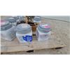 Image 6 : Assorted Paint Cans Including Dutch Boy Dirt Fighter, Elmer's Contractor Safe, and Furniture Legs