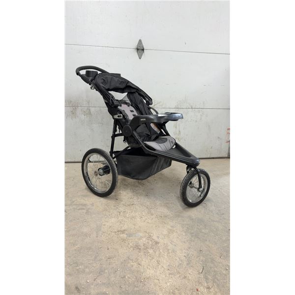 Baby Trend Expedition Jogger Stroller with Air Gear Ventilation, Black and Gray
