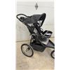Image 3 : Baby Trend Expedition Jogger Stroller with Air Gear Ventilation, Black and Gray