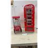 Image 1 : Nostalgia OFP501COKE Coca-Cola Hot Air Popcorn Maker and Retro Mini Vending Fridge