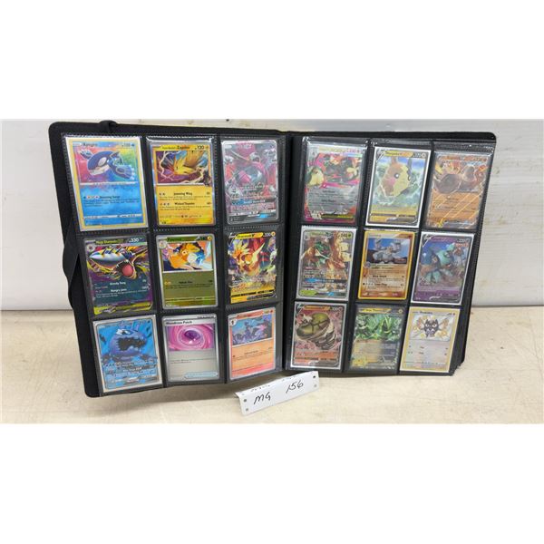 Pokémon Trading Card Collection in 9-Pocket Binder, 100 +Cards, GX, V, and More
