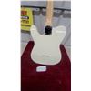 Image 7 : Telecaster-Style Electric Guitar with Cream Finish, Maple Neck, and Black Pickguard