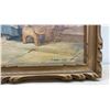 Image 5 : J. Devey 1947 Oil Painting of Elderly Woman Knitting with Child and Cat, Framed, 15 x 19"