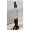 Image 2 : Red and Clear Lava Lamp with Black Base, Kai Han Co. KL-207 Lover Lamp, 19" H, Works