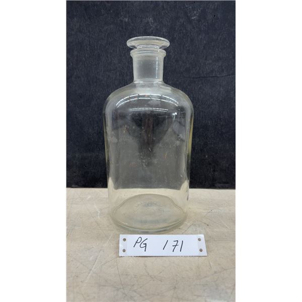 Pyrex 2000 ml American Apothecary Reagent Bottle with Ground Glass Stopper, 1950s-60s