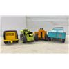 Image 3 : Vintage Tonka Vehicles Including Custom Van, Articulated Loader, Bulldozer, Jeepster