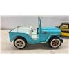 Image 6 : Vintage Tonka Vehicles Including Custom Van, Articulated Loader, Bulldozer, Jeepster