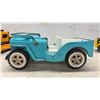 Image 7 : Vintage Tonka Vehicles Including Custom Van, Articulated Loader, Bulldozer, Jeepster