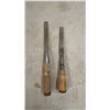 Image 3 : Vintage 7 Wood Chisels, Awl, Sharpening Stone & Rolcut Secateurs
