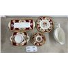 Image 1 : Antique Royal Albert Lady Hamilton Plates x2, Sweet Meat Dish, Tea Cup with Saucer, Open Sugar